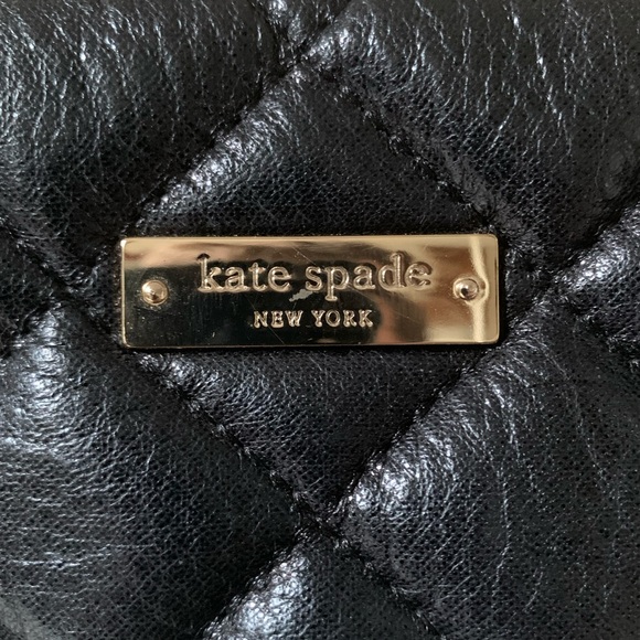 ❤️ Kate Spade Quilted Chain Black/Gold Bag - Picture 2 of 6